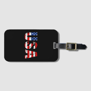 USA flagga American Flagga US National Patriotic U Bagagebricka