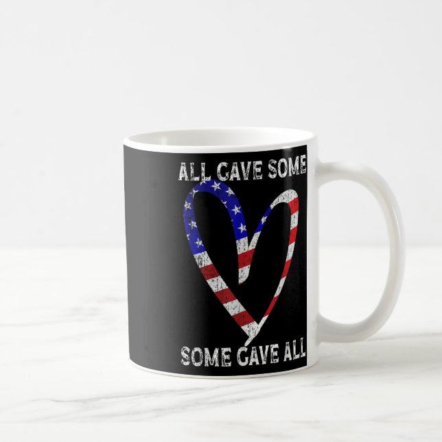 USA flagga American Patriotic Heart Armed Forces Kaffemugg (Höger)