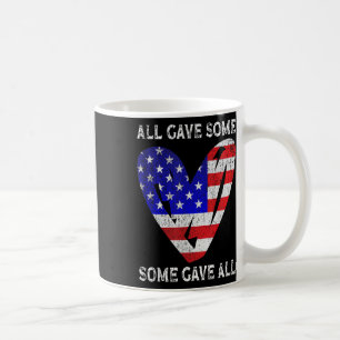 USA flagga American Patriotic Heart Armed Forces Kaffemugg