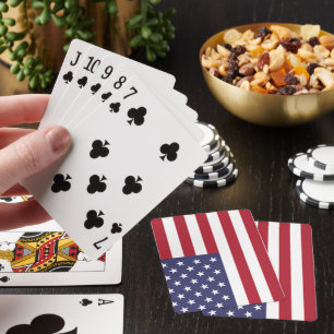 USA-flagga, amerikansk flagga Casinokort