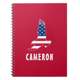 USA flagga Amerikanska öre Amerika 4 juli Namn Anteckningsbok