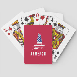 USA flagga Amerikanska öre Amerika 4 juli Namn Casinokort