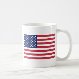 USA-flagga. Amerikas förenta stater. Kaffemugg