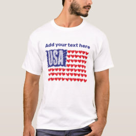 USA flagga Anpassningsbar T Shirt