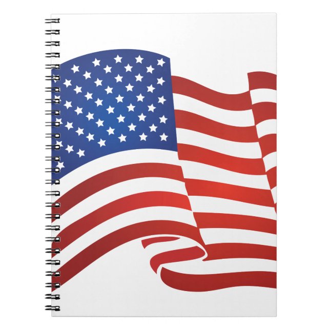 USA flagga Anteckningsbok (Framsidan)