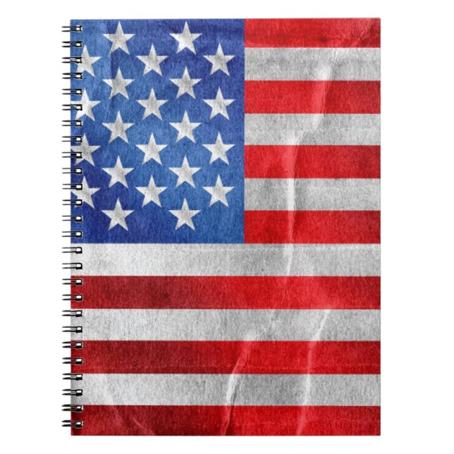 USA flagga Anteckningsbok (Framsidan)