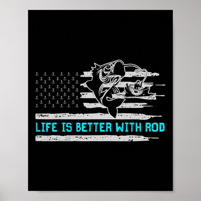 USA flagga är bättre med Rod Poster (Framsidan)