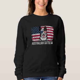 USA flagga australiska Cattle Pappa Far T Shirt