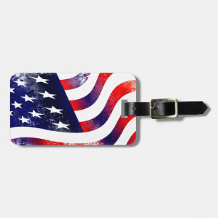 USA FLAGGA BAGAGEBRICKA