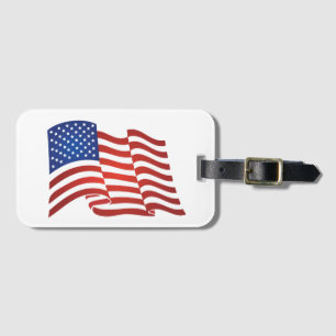 USA flagga Bagagebricka
