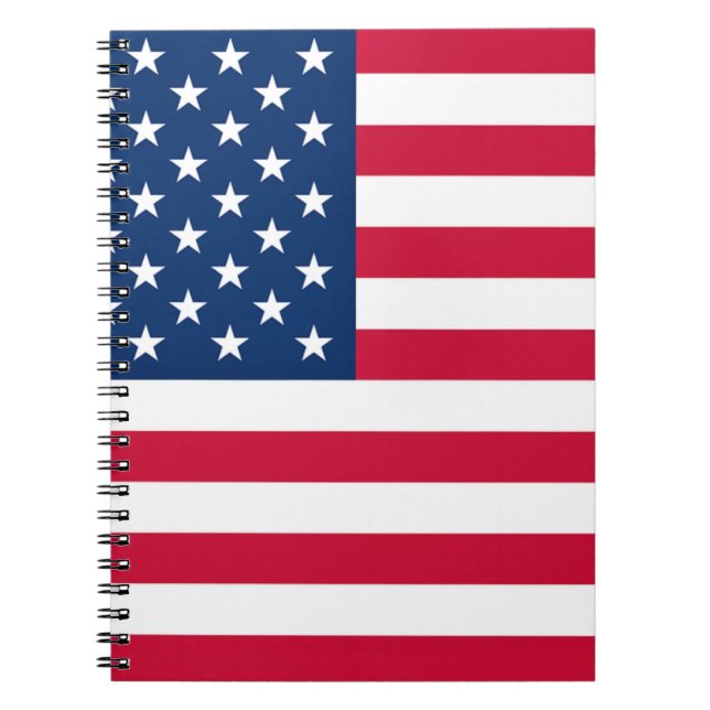 USA flagga bärbar dator Anteckningsbok (Framsidan)