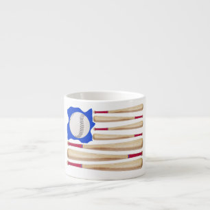 USA flagga Baseball Theme Espressomugg