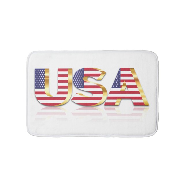 USA flagga Bath Mat Badrumsmatta (Framsidan)