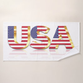 USA flagga Bath Towels Patriotic American