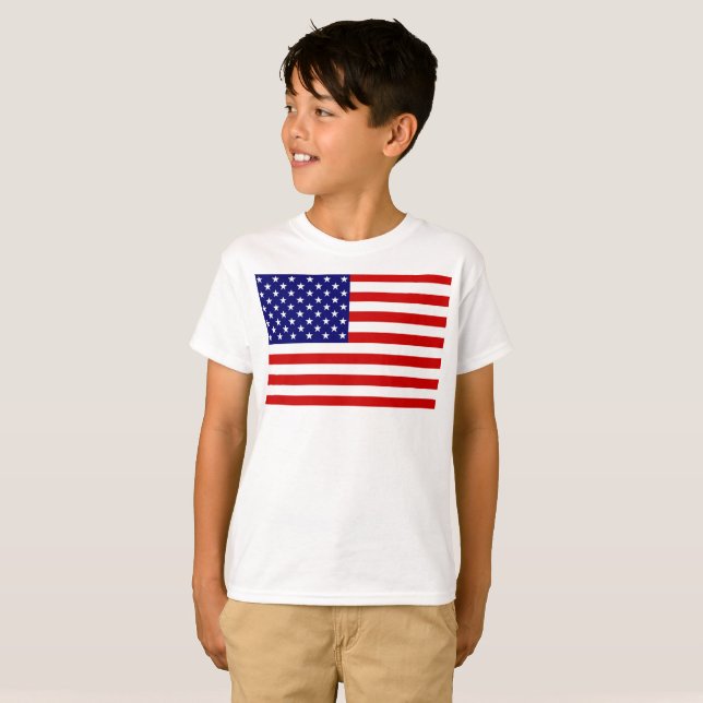 USA flagga bect T Shirt (Hel framsida)