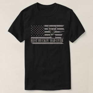 USA flagga Best Buckin Pappa, som jagar Fars dag T Shirt
