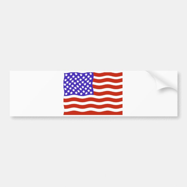 USA flagga Bildekal (Framsidan)
