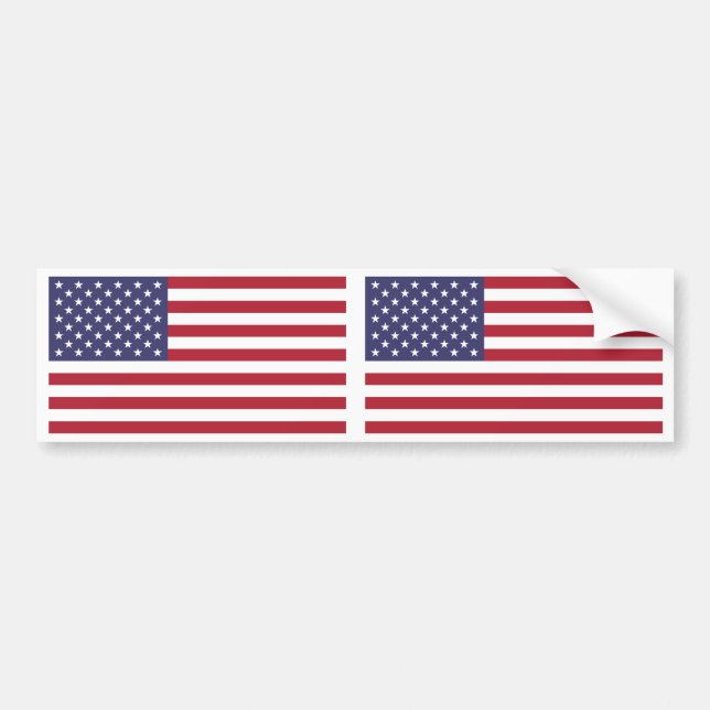 USA flagga Bildekal (Framsidan)