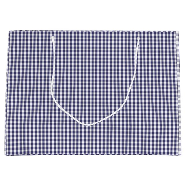 USA flagga Blue och White Gingham Checkade (Framsidan)
