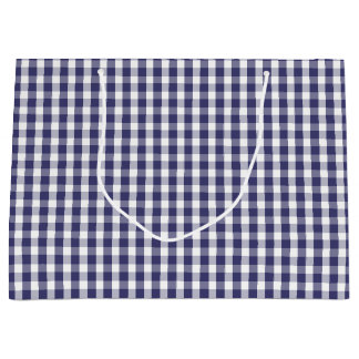 USA flagga Blue och White Gingham Checked