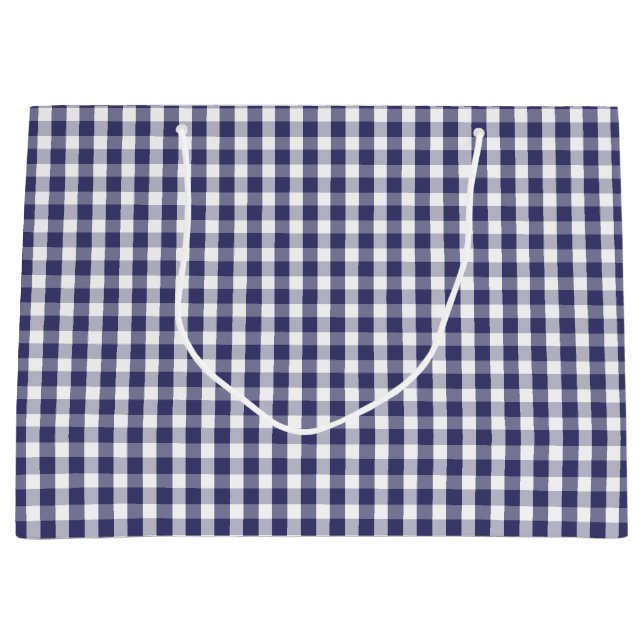 USA flagga Blue och White Gingham Checked (Framsidan)