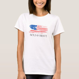 USA FLAGGA BOLD & MODIG SHIRT T SHIRT