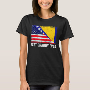 USA flagga Bosnien och Hercegovina Flagga Best Gra T Shirt