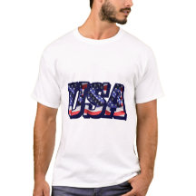 USA flagga Brev, American Flagga Light Shirt