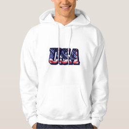USA flagga Brev, Flagga Manar, sockerskjorta Sweatshirt Med Luva