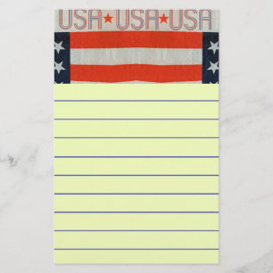 USA flagga Brevpapper