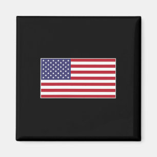 Usa Flagga Bröstlapp Star Spangled Banner Amerikan Magnet