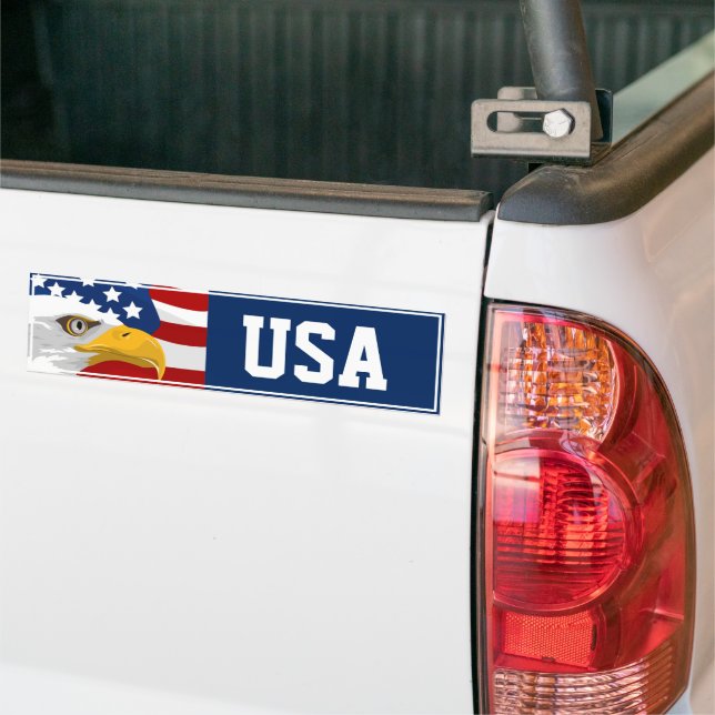 USA flagga Bumper Sticker Bildekal (På lastbil)
