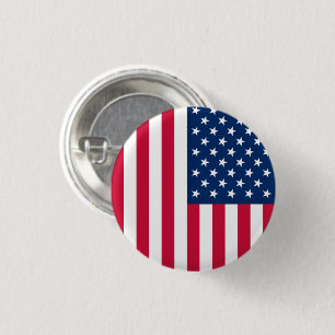 USA flagga Button American Flagga Patriotic Knapp