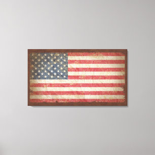 USA flagga Canvastryck