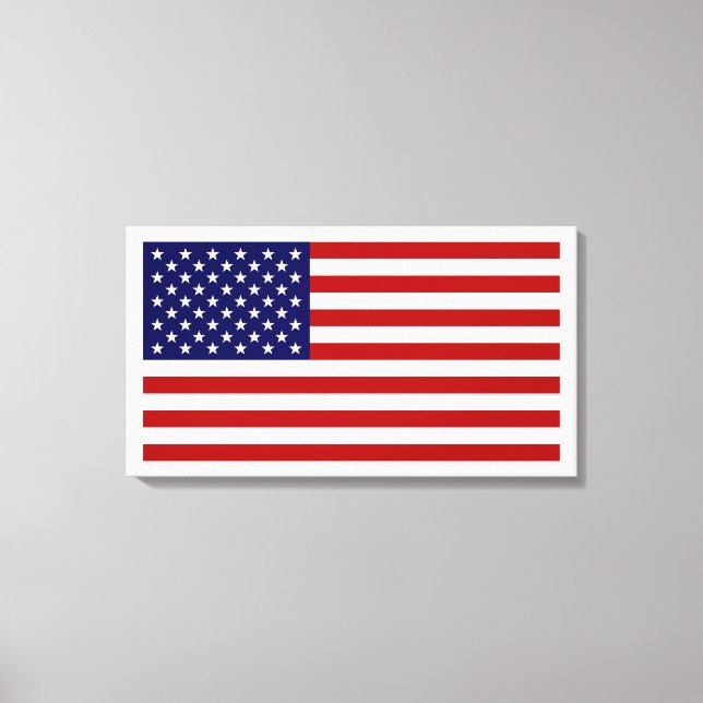 USA flagga Canvastryck (Framsida)