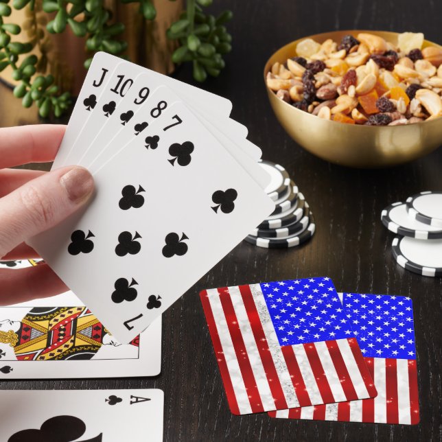 USA flagga Casinokort (På plats)