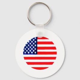 USA flagga Circle Tdhe MUSEUM Zazzle Nyckelring