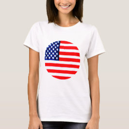 USA flagga Circle Tdhe MUSEUM Zazzle T Shirt