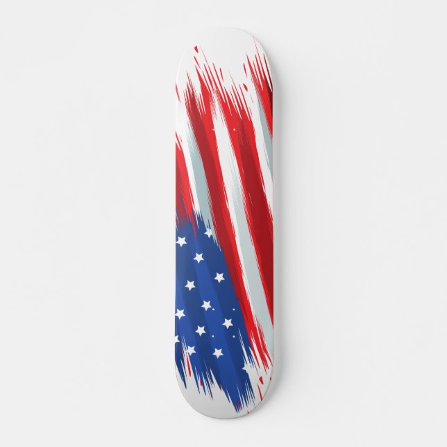 USA flagga Design Mini Skateboard Bräda 18,5 Cm (Framsida)