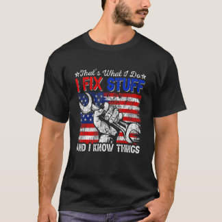 USA flagga det är vad jag gör för att laga Saker o T Shirt