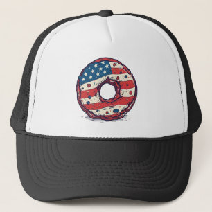 🍩 USA flagga donut Keps
