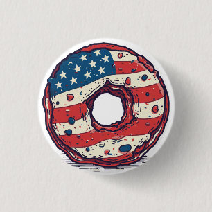 🍩 USA flagga donut Knapp