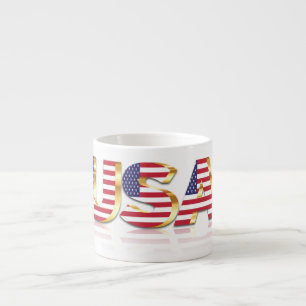 USA flagga Espresso Kopp Förenta staterna Espressomugg