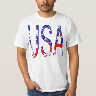 USA flagga Fantastisk Fab Two-Tone Tee