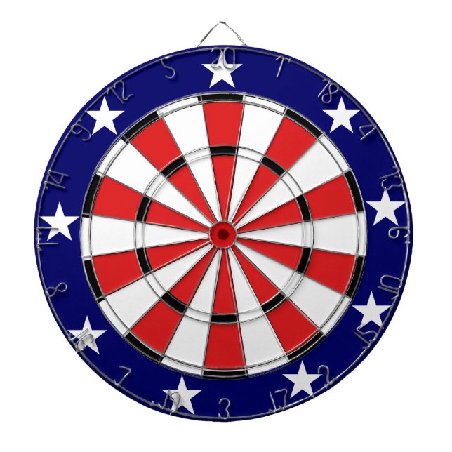 USA flagga färger Darttavla (Framsidan)
