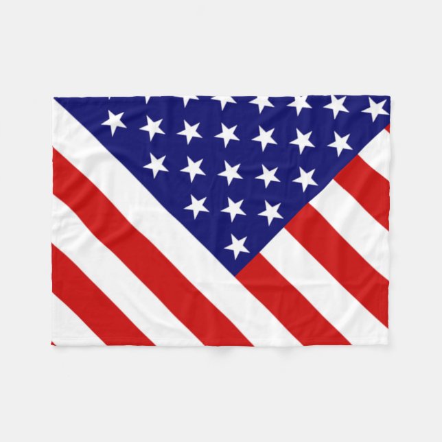 USA flagga fbt Fleecefilt (Framsidan (Horisontell))