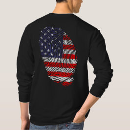 USA flagga, flagga of USA, American flagga fingera T Shirt
