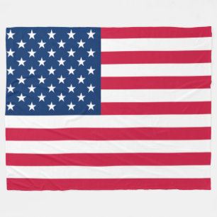 USA flagga Fleece Blanket Förenta staterna