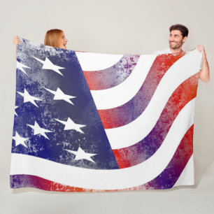 USA flagga Fleecefilt