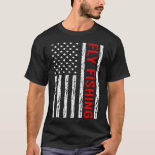USA Flagga Flugfiske T Shirt